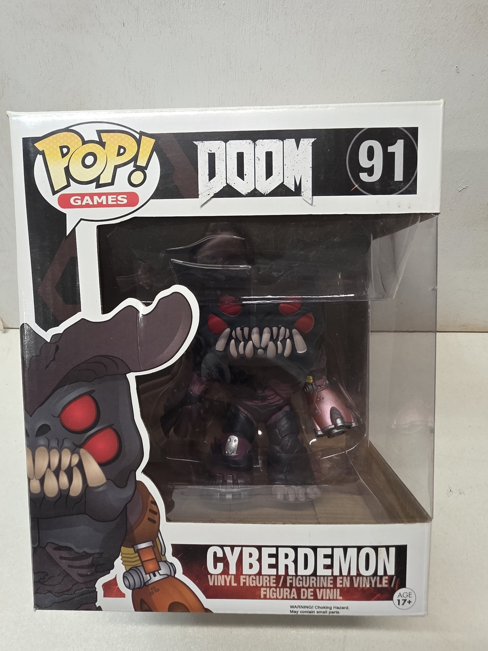 Funko Pop! Games DOOM Cyberdemon #91 6" Vinyl Figure 2016 Bethesda Boxed